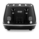 DELONGHI DL4313 4 Slice Distinta X Stainless Steel Toaster - Black additional 1