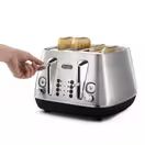 DELONGHI DL4312 4 Slice Distinta X Toaster - Stainless Steel additional 2