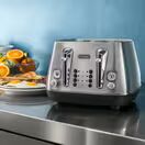 DELONGHI DL4312 4 Slice Distinta X Toaster - Stainless Steel additional 4