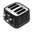 KENWOOD KW4309 4 Slice Elegancy Toaster - Black Treacle additional 5