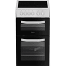 HOTPOINT HTE5VCW 50cm Electric Twin Cavity Cooker - White additional 1