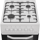 HOTPOINT HTG5GCW 50cm Gas Twin Cavity Cooker - White additional 3