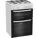 INDESIT IDG6GW 60cm Gas Double Oven Cooker - White additional 3