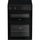 INDESIT IDE6VMB 60cm Electric Double Oven Cooker - Black additional 1