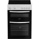 INDESIT IDE6VMW 60cm Electric Double Oven Cooker - White additional 1