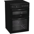 INDESIT ITE6VMB 60cm Twin Cavity Electric Cooker - Black additional 2