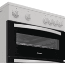 INDESIT ITE6VMW 60cm Electric Twin Cavity Cooker - White additional 5
