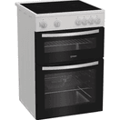 INDESIT ITE6VMW 60cm Electric Twin Cavity Cooker - White additional 3