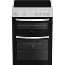 INDESIT ITE6VMW 60cm Electric Twin Cavity Cooker - White additional 1
