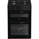 INDESIT ITG6GB 60cm Gas Twin Cavity Cooker - Black additional 1