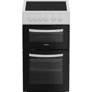 INDESIT ITE5VMW 50cm Electric Twin Cavity Cooker - White additional 1
