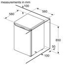 BOSCH KTR15NWEAG Series 2 Undercounter 56cm Larder Fridge - White additional 9