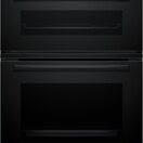 BOSCH MBA533BB3B Series 4 Built-in 60cm Double Oven - Black additional 1