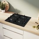 BOSCH PBP6B6K60 Series 2 60cm 4 Burner Gas Hob - Black additional 2