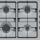 BOSCH PBP6B5K60 Series 2 60cm 4 Burner Gas Hob - Stainless Steel additional 1