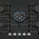 BOSCH PPQ7A6I40 Series 6 5 Burner 75cm Gas Hob - Black Glass additional 1