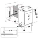 HOTPOINT H5PC15M6UK 60cm 15 Place Semi Integrated Dishwasher Black/Stainless Steel additional 7