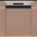 HOTPOINT H5PC15M6UK 60cm 15 Place Semi Integrated Dishwasher Black/Stainless Steel additional 1