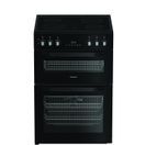 Hotpoint HDE6VDC2B1 60cm Double Oven Electric Cooker with Ceramic Hob - Black additional 1