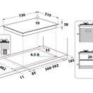INDESIT 75CM 5 Burner Gas Hob - Stainless Steel THP751WIXI1 additional 5
