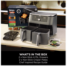 NINJA DZ400UK 9.5 litre 6-in-1 Dual Zone Air Fryer - Gun Metal Grey additional 9