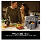 NINJA DZ400UK 9.5 litre 6-in-1 Dual Zone Air Fryer - Gun Metal Grey additional 7