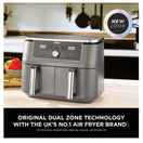 NINJA DZ400UK 9.5 litre 6-in-1 Dual Zone Air Fryer - Gun Metal Grey additional 2