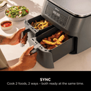 NINJA DZ300UK 7.6 litre 6-in-1 Dual Zone Air Fryer - Gun Metal Grey additional 3