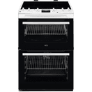 AEG CIX6540ACW 60cm Double Oven Cooker, Timer and Induction Hob White additional 1
