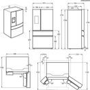 AEG RMB954E9VX 91.3cm Wide American Fridge Freezer Stainless Steel Plumbed Water Dispenser additional 3