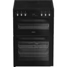 HOTPOINT HDE6VDB1 60cm Electric Double Oven Cooker - Black additional 1