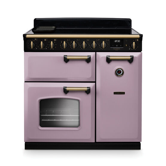 RANGEMASTER CLDL90EIPHTH/AB1 Classic Deluxe 90cm Induction Heather/Antique Brass