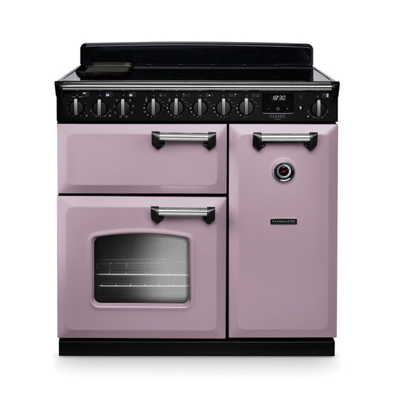 RANGEMASTER CLDL90EIPHTH/CM1 Classic Deluxe 90cm Induction Heather/Chrome