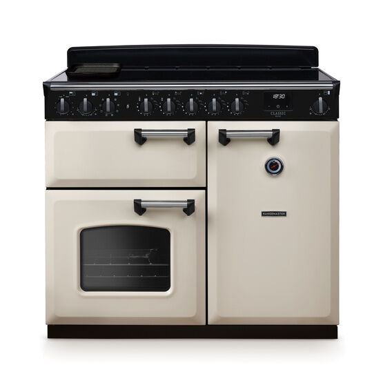 RANGEMASTER CLDL100EIPPCR/CM1 Classic Deluxe 100cm Induction Pale Cream/Chrome