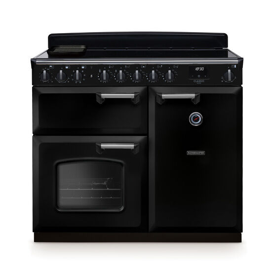 RANGEMASTER CLDL100EIPGBL/CM1 Classic Deluxe 100cm Induction Black/Chrome