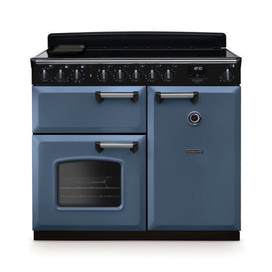 RANGEMASTER CLDL100EIPSTB/CM1 Classic Deluxe 100cm Induction Stone Blue/Chrome