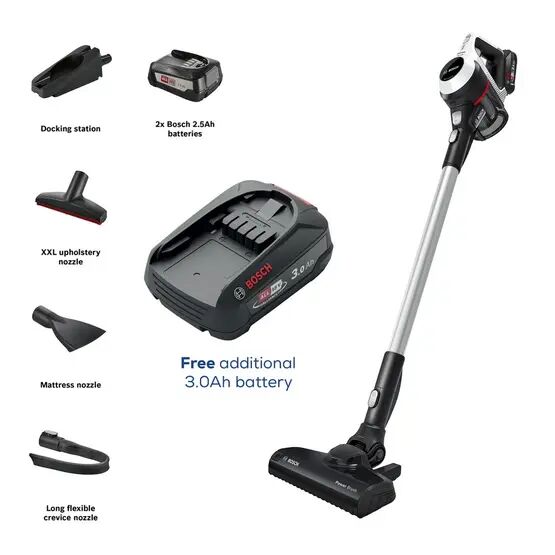 BOSCH BCS612GBKIT Unlimited Series 6 ProHome Cordless Stick Cleaner