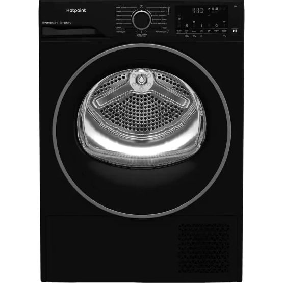 HOTPOINT CHD94MBBSUK Fabric Care 9KG Heat Pump Tumble Dryer - Black