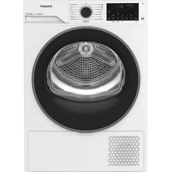 HOTPOINT CHD94MWBSUK Fabric Care 9KG Heat Pump Tumble Dryer - White