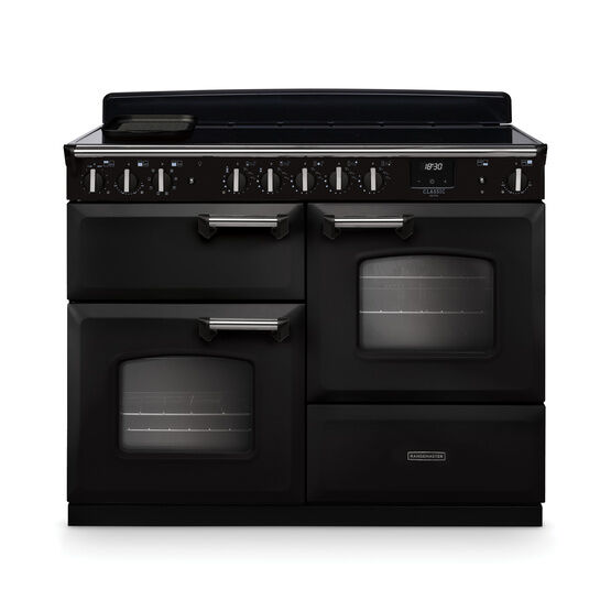 RANGEMASTER CLDLO110EIPCBL/CM1 Classic Deluxe 110cm OC Induction Charcoal Black/Chrome