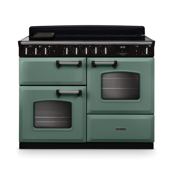 RANGEMASTER CLDLO110EIPMGR/CM1 Classic Deluxe 110cm OC Induction Mineral Green/Chrome