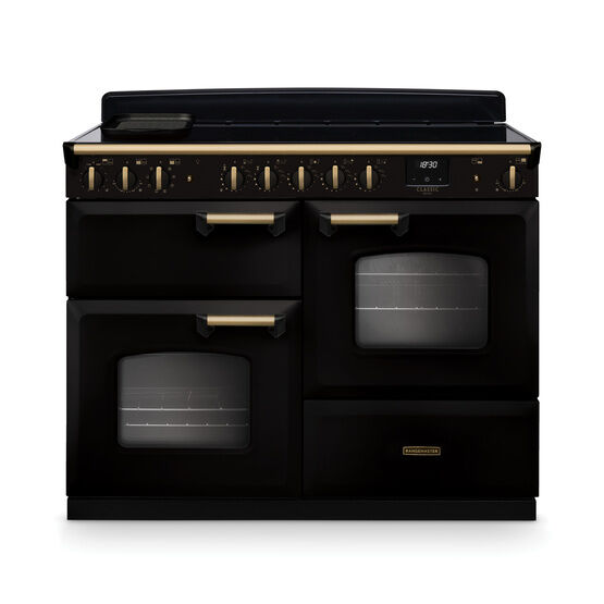 RANGEMASTER CLDLO110EIPGBL/AB1 Classic Deluxe 110cm OC Induction Black/Antique Brass