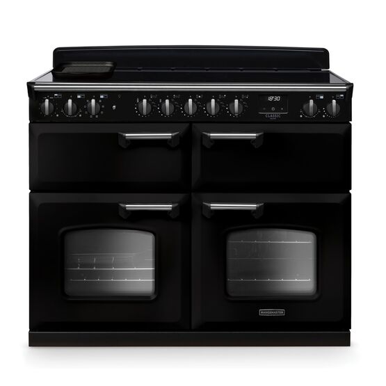 RANGEMASTER CLDLB110EIPGBL/CM1 Classic Deluxe 110cm BC Induction Black/Chrome