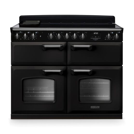 RANGEMASTER CLDLB110EIPCBL/CM1 Classic Deluxe 110cm BC Induction Charcoal Black/Chrome