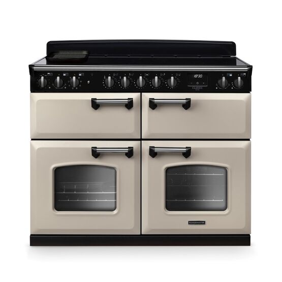RANGEMASTER CLDLB110EIPPCR/CM1 Classic Deluxe 110cm BC Induction Pale Cream/Chrome