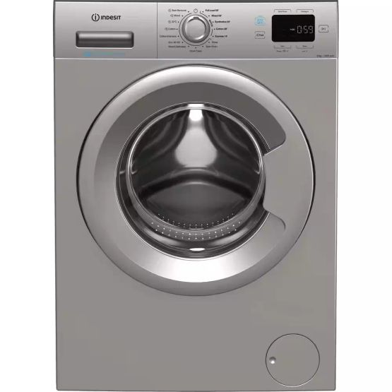 INDESIT IP946SPUSHGOUK Push&amp;Go 9KG Washing Machine - Silver