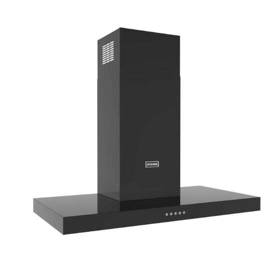 STOVES 444411648 Sterling 110T Flat Chimney Hood Black