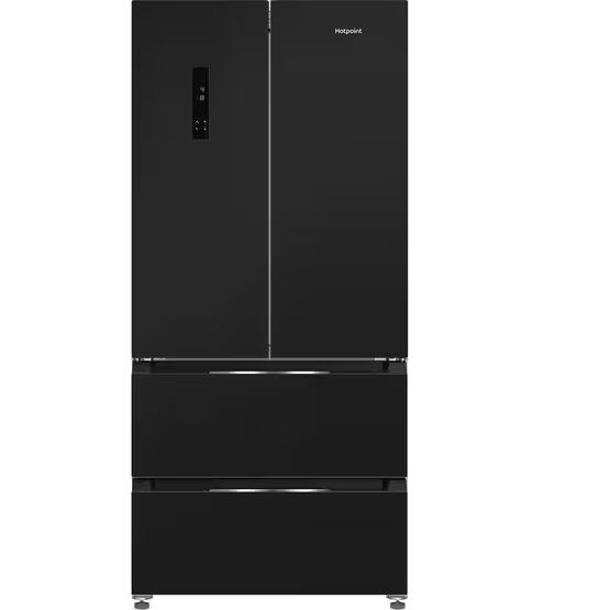 HOTPOINT HPG26513XK5E Dual No Frost American Fridge Freezer - Black Steel