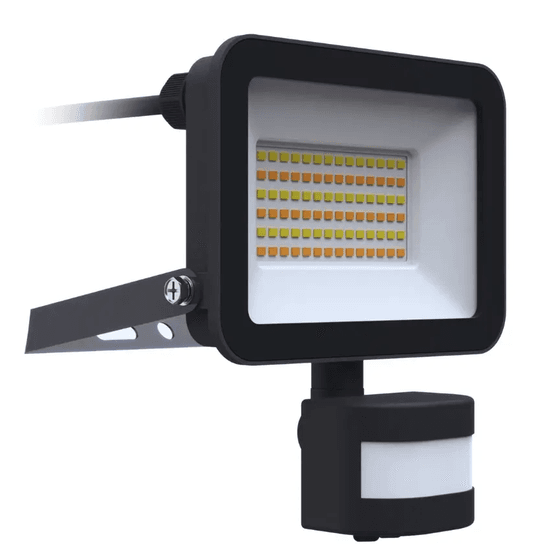 Rhine 3 50W LED Floodlight CCT 110 Degree PIR On-Off RHI350-SCT/S
