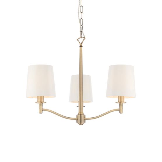 ENDON 73411 Ortona Antique Brass 3 Light Pendant